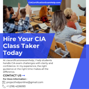 Hire Your CIA Class Taker Today