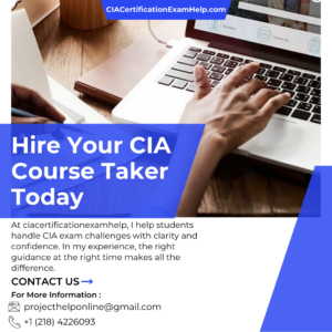 Hire Your CIA Course Taker Today
