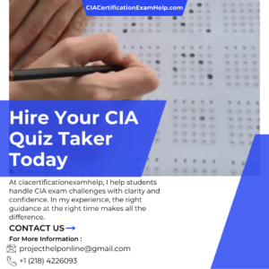 Hire Your CIA Quiz Taker Today