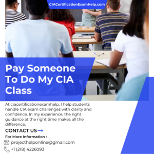 Pay Someone To Do My CIA Class