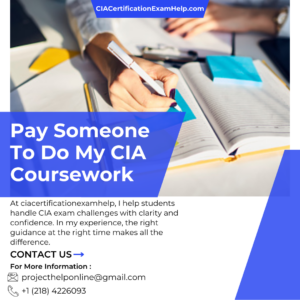 Pay Someone To Do My CIA Coursework